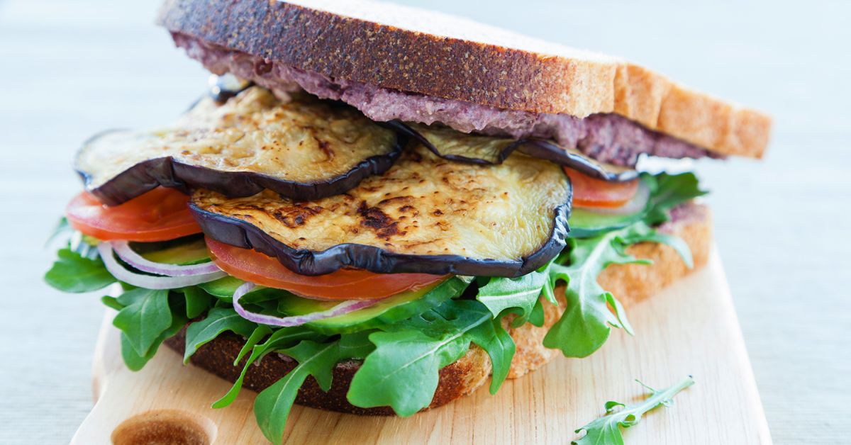 Eggplant, Pesto & Goat Cheese Sandwiches Taste For Life