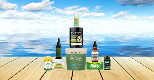 a variety of all-natural foods, supplements, and body care products