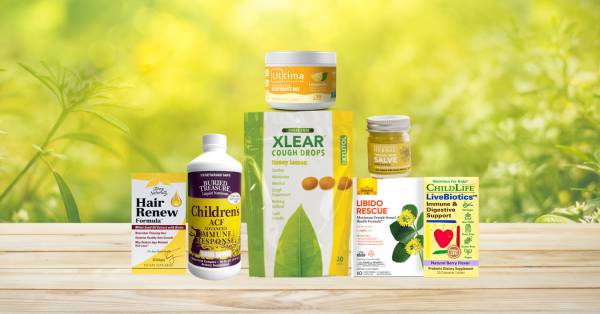a variety of all-natural remedies and supplements