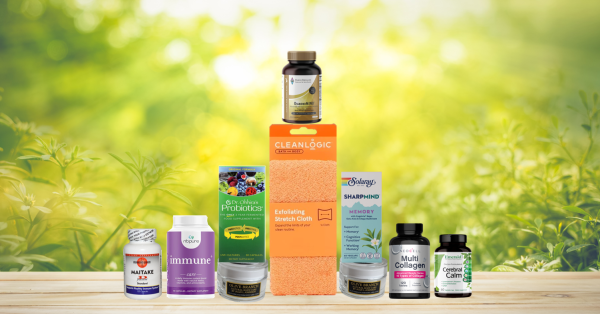 assortment of supplements and natural products