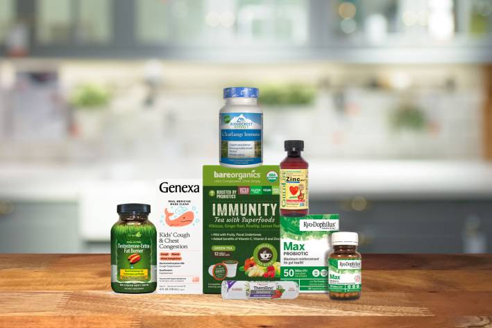 a collection of all-natural immunity supplements
