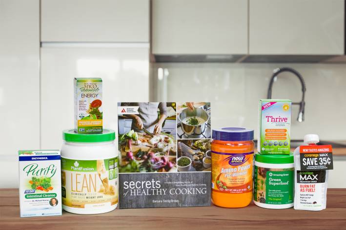 A selection of all-natural products for weight loss and energy