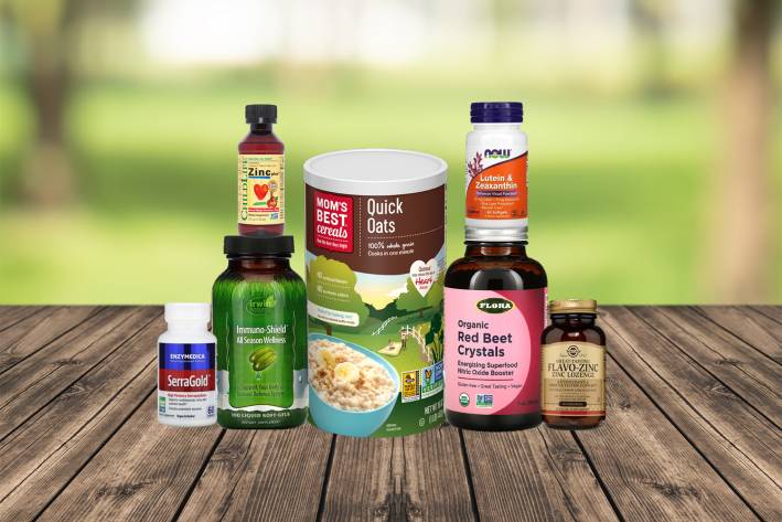 oatmeal and a wide variety of all-natural supplements