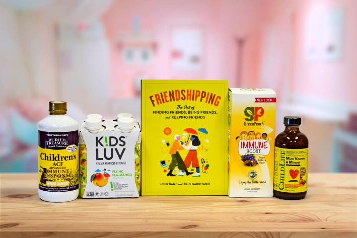 all-natural supplements for kids, and a book about friendship