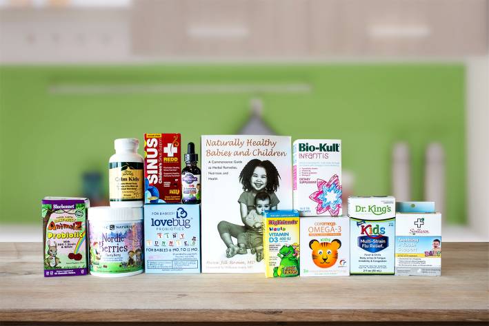 A range of natural wellness products for children