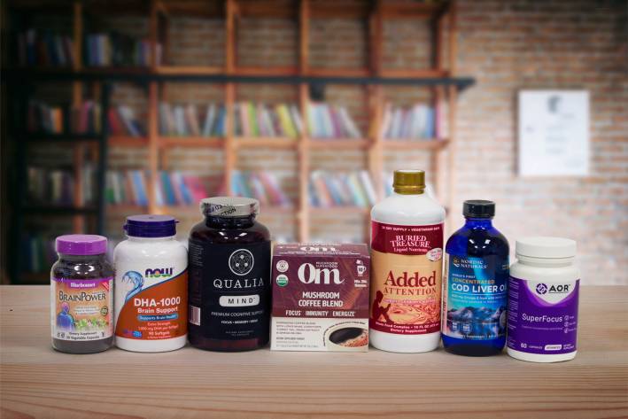 a selection of all-natural supplements for the mind
