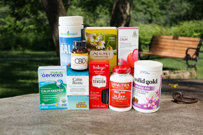 A selection of all natural products to help keep you calm.