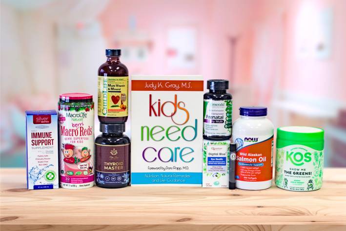 a selection of all-natural products for healthy children