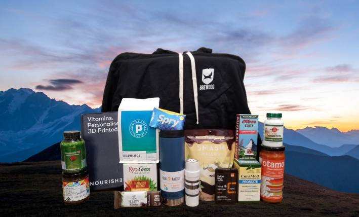 a gift pack of all-natural products for father's day