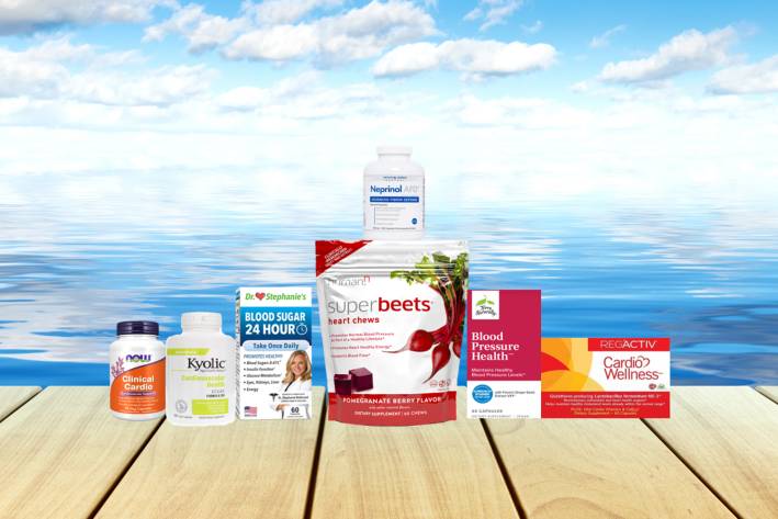 a selection of all-natural supplements for cardiovascular health