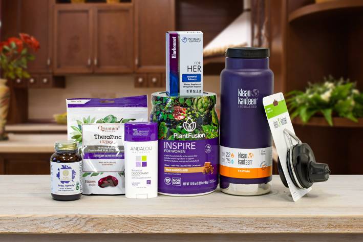 a bunch of all-natural products that happen to be purple