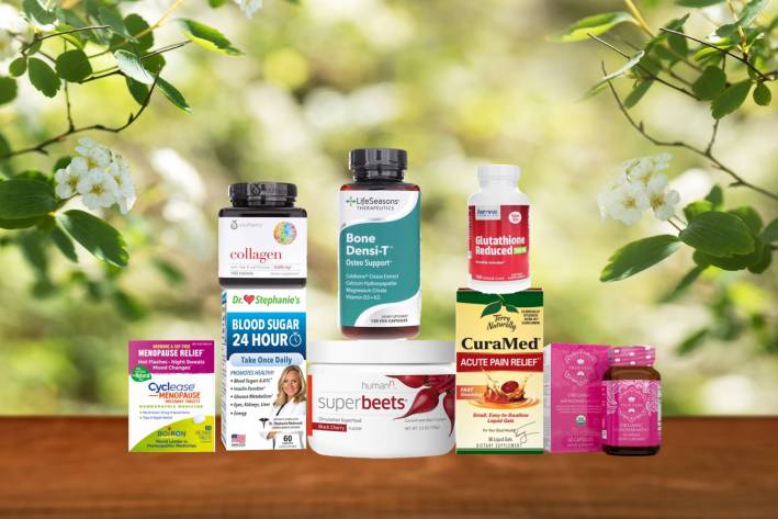 a selection of all-natural supplements for bone and blood health