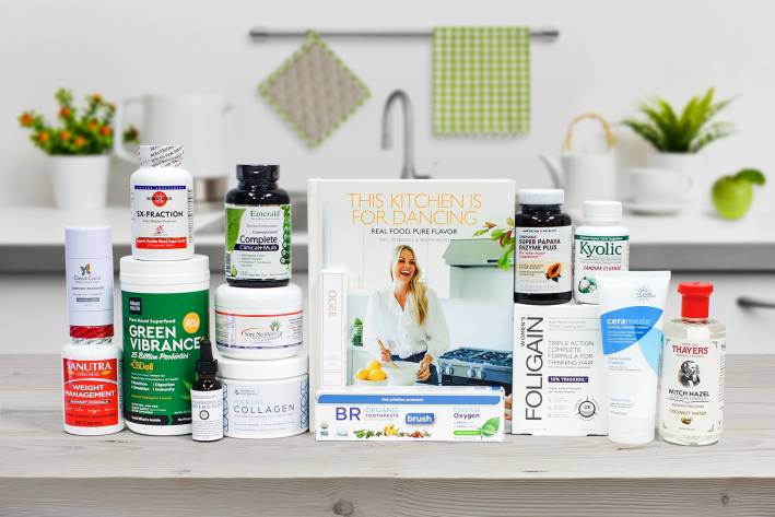 A wide variety of all natural supplements and body care products