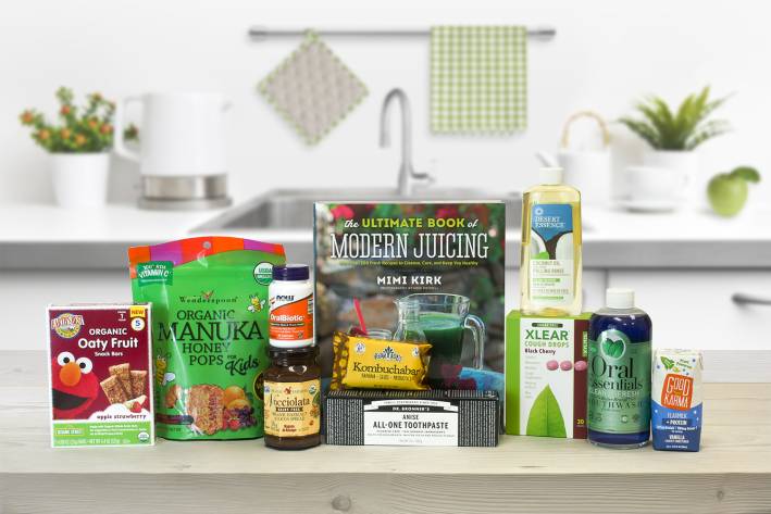 A collection of all-natural snacks, oral care products, and more.