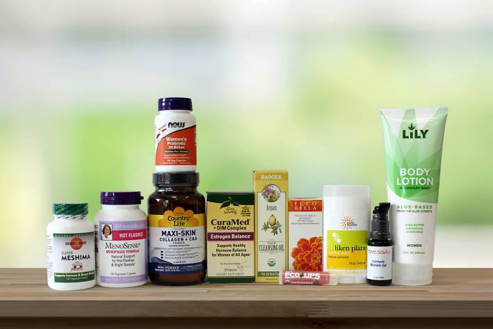 A variety of all-natural personal care products and supplements