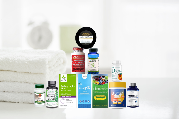 assortment of supplements