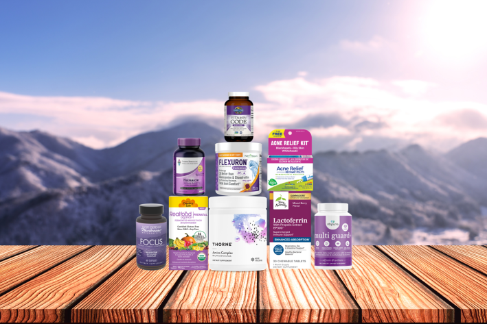 assortment of supplements