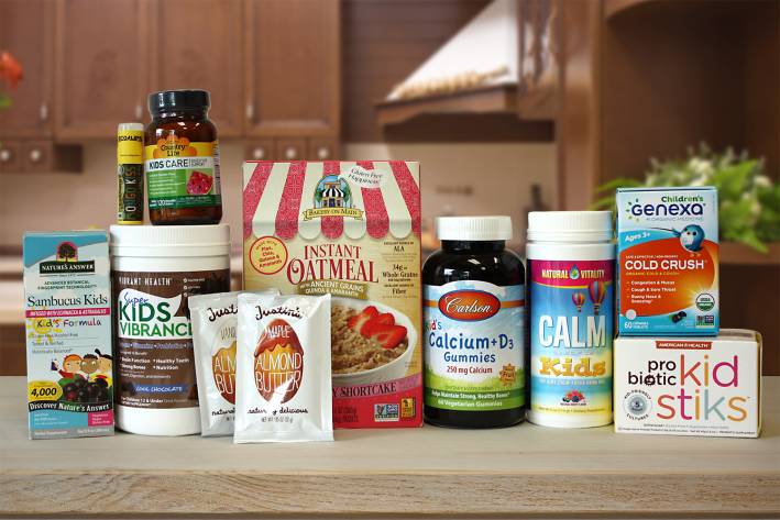 An variety of all-natural products to keep your kids healthy and strong