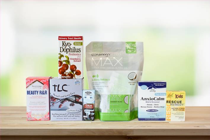 A selection of all-natural products to keep you calm and healthy