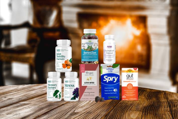 a variety of all-natural supplements and remedies