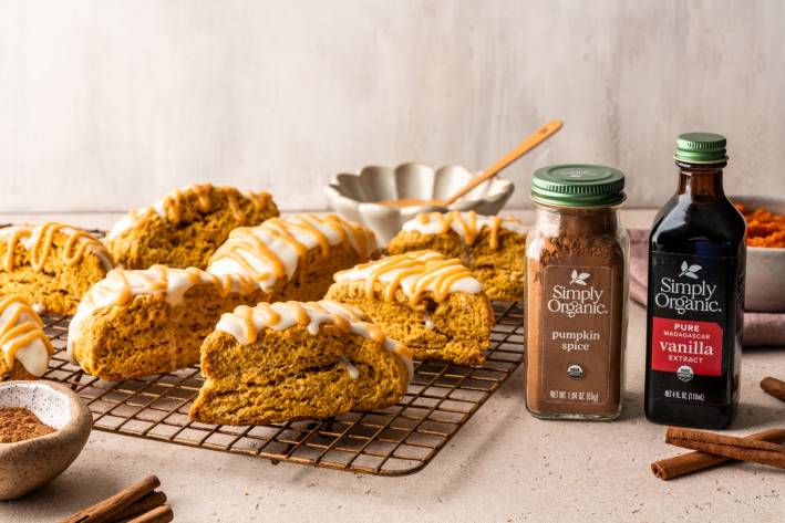 Pumpkin Spice Scones pumpkin spice and vanilla extract