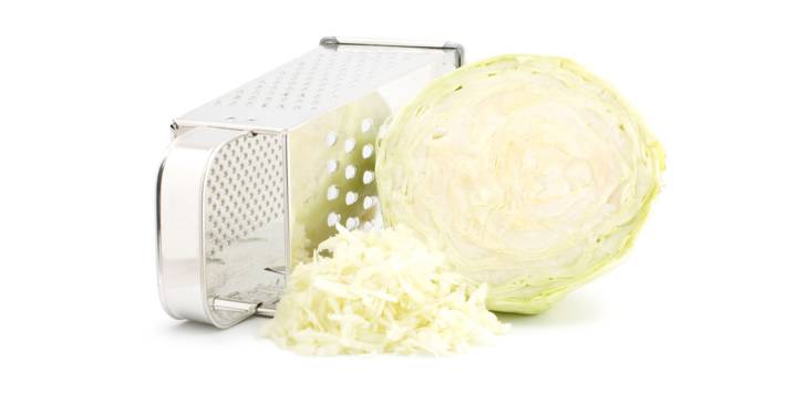 cabbage and box grater