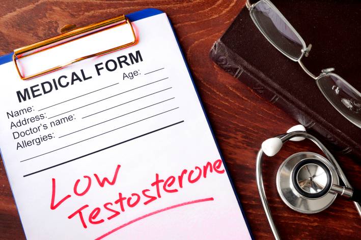 a medical report indicating low testosterone
