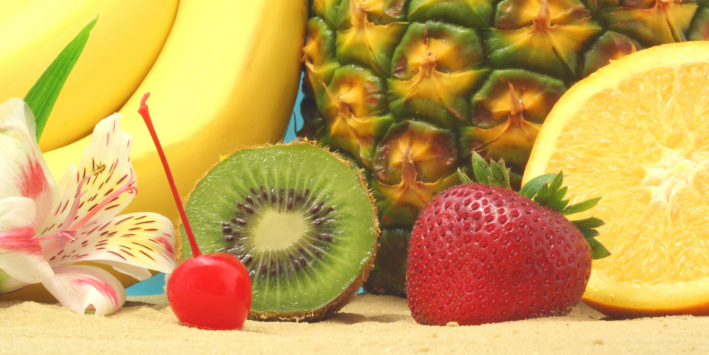 Fruit, Kiwi, Strawberry and Banana