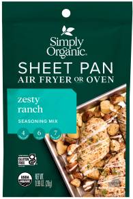 Simply Organic Sheet Pan Zesty Ranch Seasoning Mix