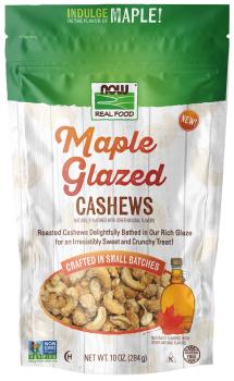 Package of NOW Foods Maple Glazed Cashews