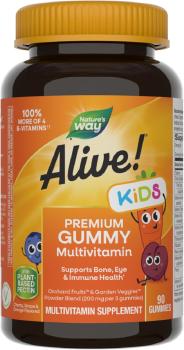Bottle of Alive! Kids Premium Gummy Multivitamin