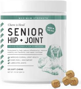 Chew + Heal Senior Hip & Joint Advanced Formula for Dogs