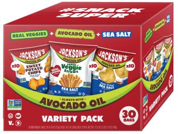 Box of Jackson's Variety Pack Chips