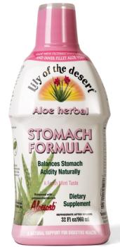 bottle of Lily of the Desert Aloe Herbal Stomach Formula