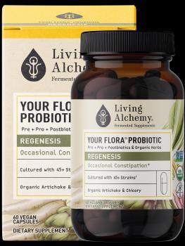 Product shot of Living Alchemy Your Flora Probiotic
