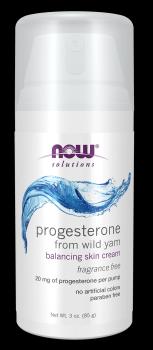 Product shot of NOW progesterone with wild yam