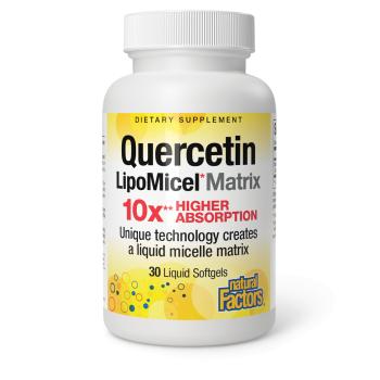 Product shot of Natural Factors Quercetin LipoMicel Matrix