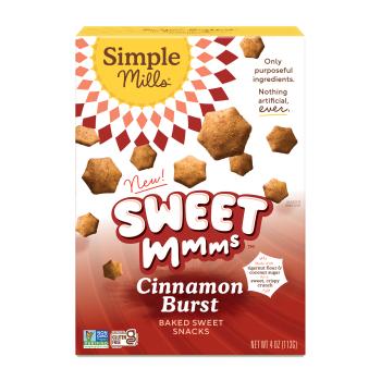 box of Simple Mills Cinnamon Burst Sweet Mmms