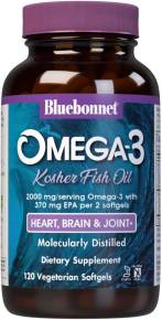 Bluebonnet Nutrition Omega-3 Kosher Fish Oil