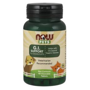 NOW Pets G.I. Support Chewables for Dogs and Cats