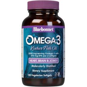 Bluebonnet Nutrition Omega-3 Kosher Fish Oil