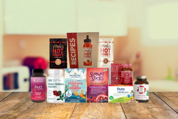 assortment of all-natural products