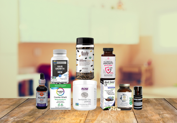 assortment of all-natural products