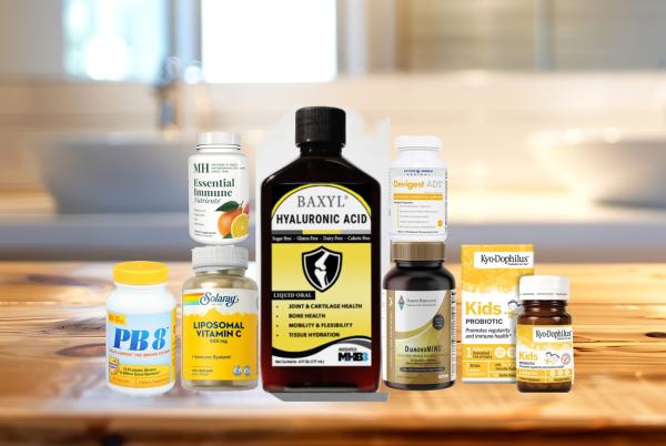 assortment of all-natural products