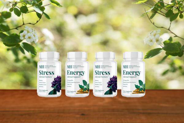 four bottles of supplements