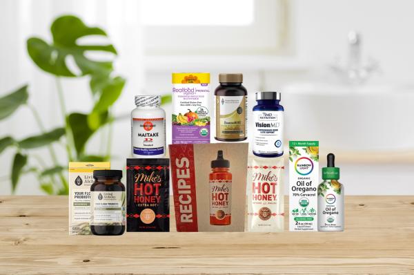 assortment of all-natural products