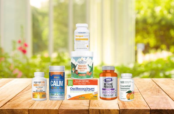 assortment of supplements