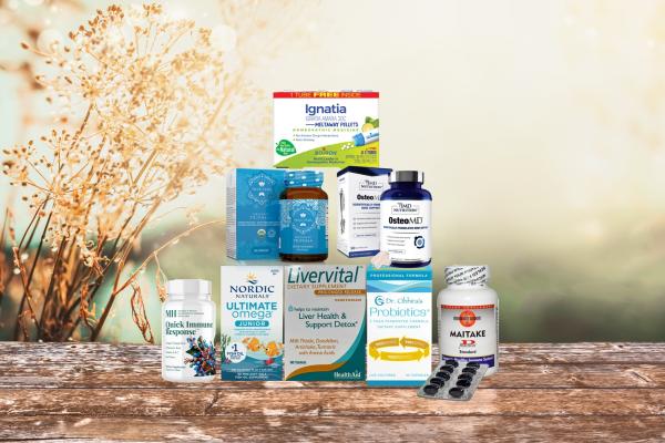 assortment of all-natural products