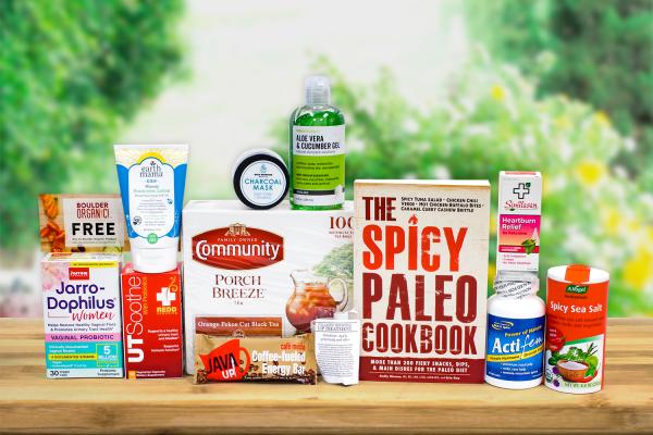 All natural foods and supplements themed around heat