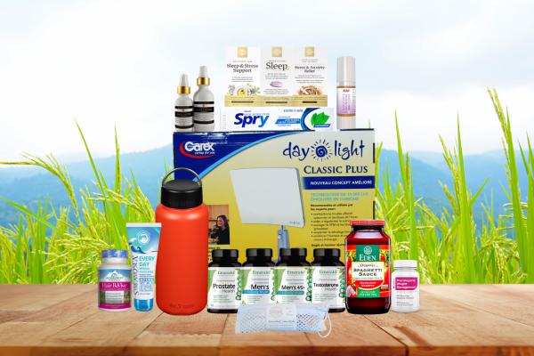 a curated selection of personal care products